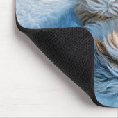 ひげコリースノーエンジェル マウスパッド (コーナー)