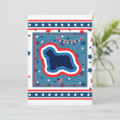 ひげコリー愛国心赤白青7月4日 シーズンカード (スタンド正面)