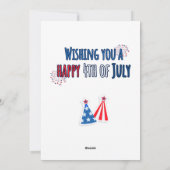 ひげコリー愛国心赤白青7月4日 シーズンカード (裏面)