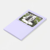 ひげコリー絵画ズ – かわいいオリジナルドッグアート ポストイット (アングル)