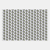 ひげコリー絵画ズ – かわいいオリジナルドッグアート ラッピングペーパーシート (正面2)