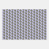 ひげコリー絵画ズ – かわいいオリジナルドッグアート ラッピングペーパーシート (正面)