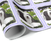 ひげコリー絵画ズ – かわいいオリジナルドッグアート ラッピングペーパー (ロールコーナー)