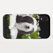 ひげコリー絵画ズ – かわいいオリジナルドッグアート Case-Mate iPhoneケース (裏面(横))