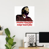 ひげジュース7ポスター ポスター (ホームオフィス)