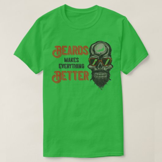 ひげスカル5 Tシャツ (デザイン正面)