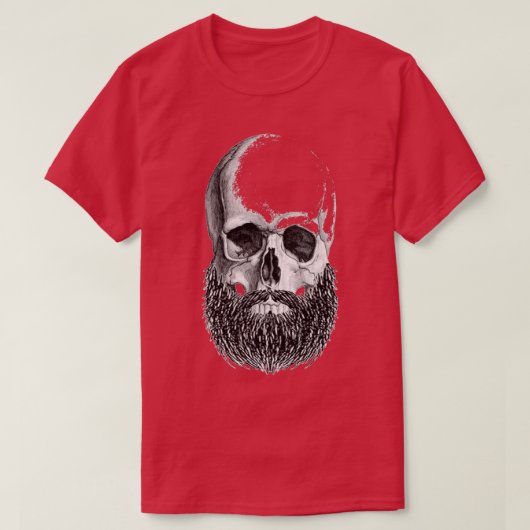 ひげスカル7 Tシャツ (デザイン正面)