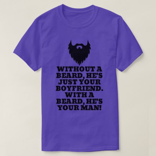 ひげスローガン Tシャツ (デザイン正面)