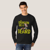ひげドラゴン私のドラゴンひげがある Tシャツ (正面フル)