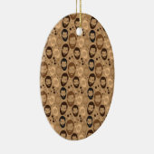 ひげパターンの人 セラミックオーナメント (右)