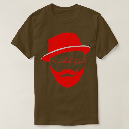 ひげパパ4 Tシャツ (デザイン正面)