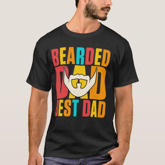 ひげパパ 最高のパパ Tシャツ (正面)
