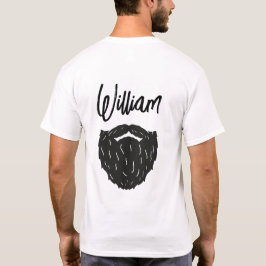 ひげパーソナライズされたひげパパ名詞夫おもしろい Tシャツ