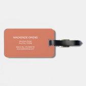 ひげパーソナライズされたひげ ラゲッジタグ (裏面横)