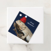 ひげパーソナライズされた付きドラゴンリザード – Santa Hat フェイバータグ (インサイチュ)