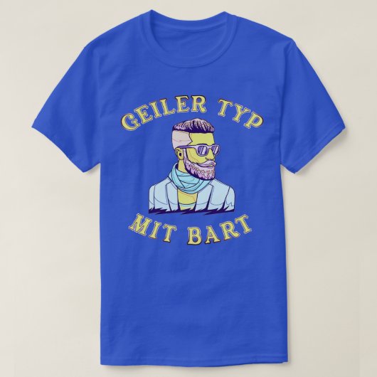 ひげヒップスターフルヒゲ気に2人 Tシャツ (デザイン正面)