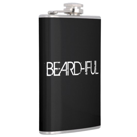 ひげフラスコ – ひげ強い – ひげを生やした男のために フラスク (右)