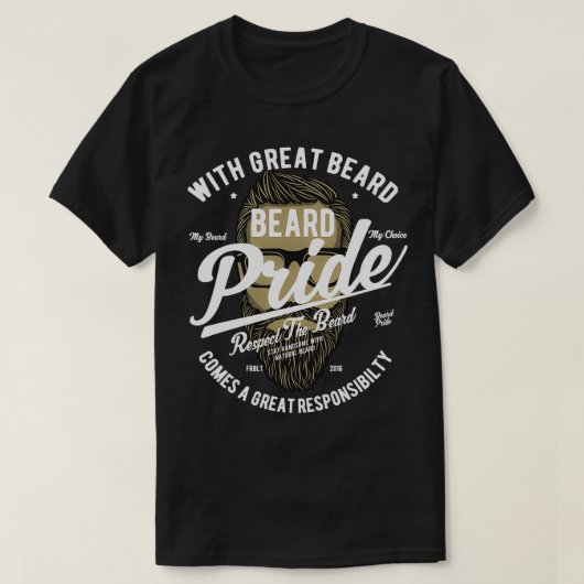 ひげプライド13 Tシャツ (デザイン正面)