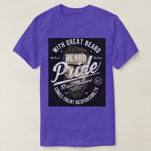 ひげプライド2 Tシャツ (デザイン正面)