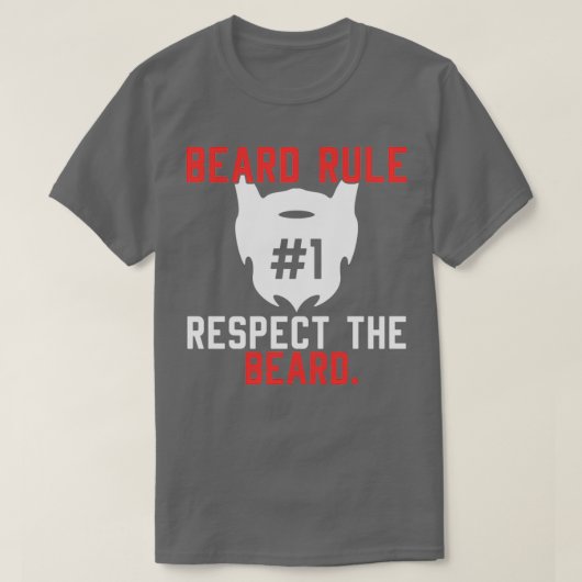 ひげルール1ルール2を尊重 Tシャツ (デザイン正面)
