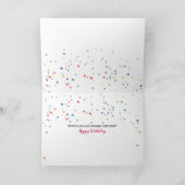 ひげ中国のひげ無し犬の誕生日 カード (内部)