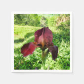 ひげ付きアイリス紙ナプキンス スタンダードカクテルナプキン (正面)