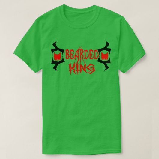 ひげ付きキング Tシャツ (デザイン正面)