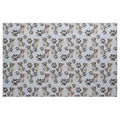 ひげ付きコリーのシームレス生地 ファブリック (ヤード)