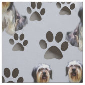 ひげ付きコリーのシームレス生地 ファブリック (見本)