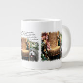 ひげ付きコリーサマーガーデン ジャンボコーヒーマグカップ (正面右)