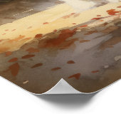 ひげ付きコリードッグアートプリントポスター ポスター (角)