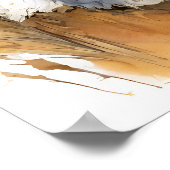 ひげ付きコリードッグアートプリント ポスター (角)