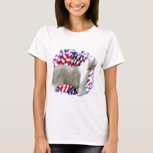 ひげ付きコリーパトリオ Tシャツ (正面)