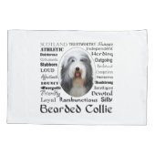 ひげ付きコリーピローケース 枕カバー (裏面)