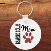 ひげ付きコリーママ2 キーホルダー (正面)