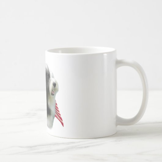 ひげ付きコリー国旗 コーヒーマグカップ (右)
