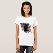 ひげ付きコリー国旗 Tシャツ (正面フル)