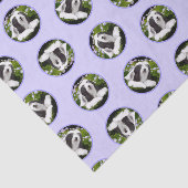 ひげ付きコリー絵を描ベアディブラックの可愛いドッグアート 薄葉紙 (詳細)