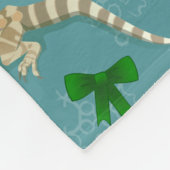 ひげ付きドラゴンモーフホリデーアイス フリースブランケット (角)