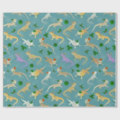 ひげ付きドラゴンモーフホリデーアイス ラッピングペーパー (フラット)