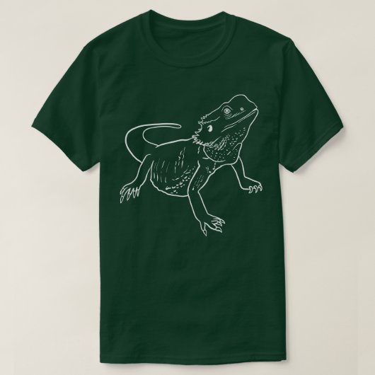ひげ付きドラゴンライン Tシャツ (デザイン正面)