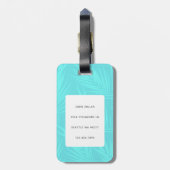 ひげ付きドラゴンリザードラゲッジタグ ラゲッジタグ (裏面縦)