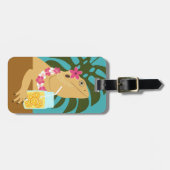 ひげ付きドラゴンリザードラゲッジタグ ラゲッジタグ (正面横)