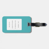 ひげ付きドラゴンリザードラゲッジタグ ラゲッジタグ (裏面横)