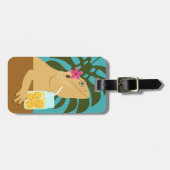 ひげ付きドラゴンリザードラゲッジタグ ラゲッジタグ (正面横)