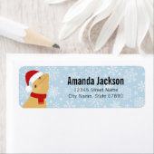 ひげ付きドラゴンリザード差出人住所ラベル ラベル (インサイチュ)