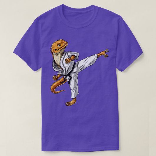 ひげ付きドラゴン空手 Tシャツ (デザイン正面)