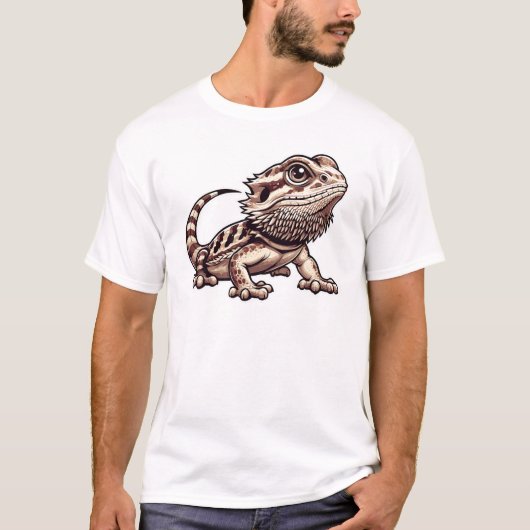 ひげ付きドラゴンTシャツ Tシャツ (正面)
