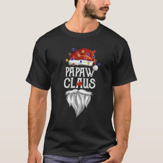 ひげ付きパポークロースおもしろいファミリーマッチングクリスマ Tシャツ