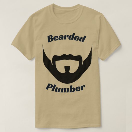 ひげ付き配管工2 Tシャツ (デザイン正面)